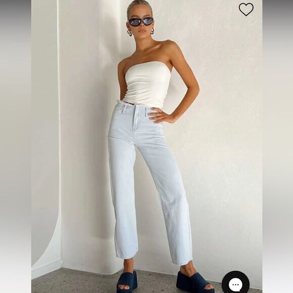 LAYTON STRAIGHT LEG LIGHT WASH JEAN DENIM NWT Sz 6 - Picture 4 of 10